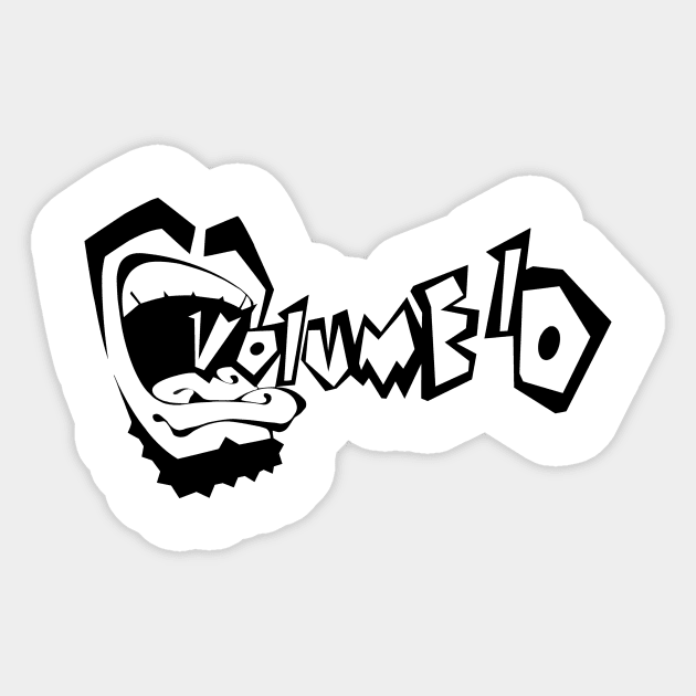 Volume 10 Logo Sticker by BlackActionTeesOnDemand